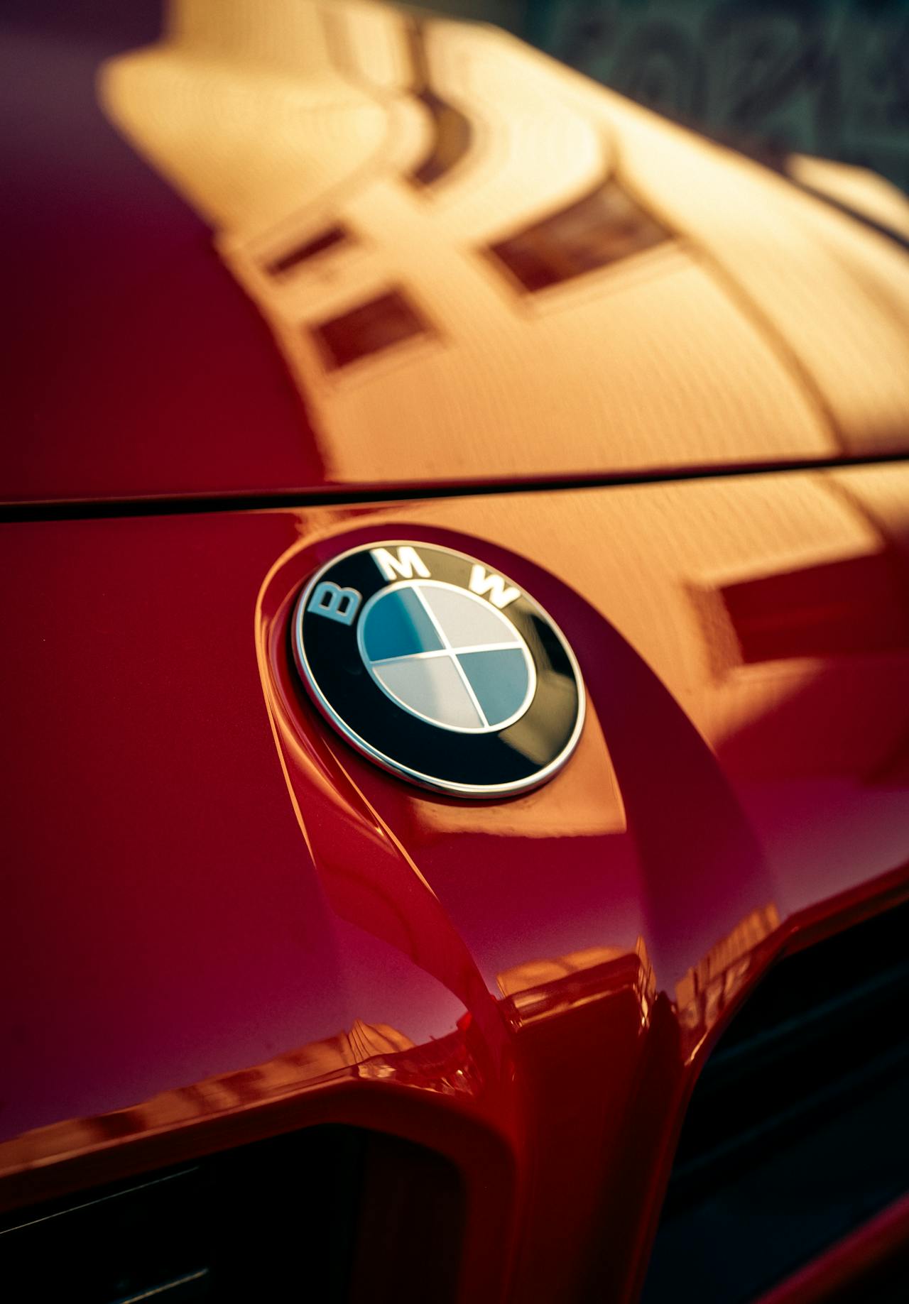 Car with fresh mirror finish paint